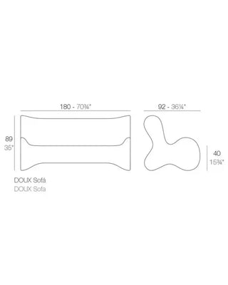 Vondom Pal sofa in polyethylene