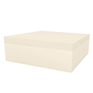 Vondom Jut Chill Ottoman 120x120 h.40 cm by Studio Vondom Vondom Ecru - Buy now on ShopDecor - Discover the best products by VONDOM design