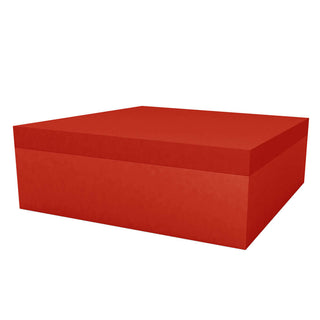 Vondom Jut Chill Ottoman 120x120 h.40 cm by Studio Vondom Vondom Red - Buy now on ShopDecor - Discover the best products by VONDOM design