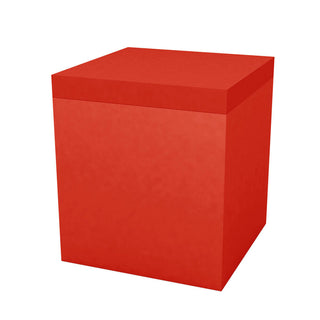 Vondom Jut Chill Ottoman 40x40 h.45 cm by Studio Vondom Vondom Red - Buy now on ShopDecor - Discover the best products by VONDOM design