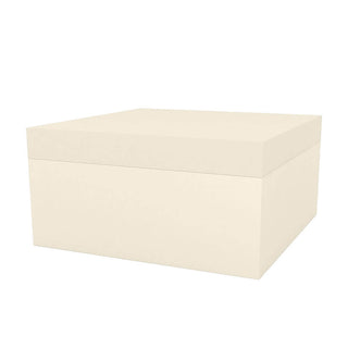 Vondom Jut Chill Ottoman 80x80 h.40 cm by Studio Vondom Vondom Ecru - Buy now on ShopDecor - Discover the best products by VONDOM design