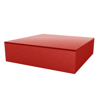 Vondom Jut Chill low table 120x120 h.32 cm by Studio Vondom Vondom Red - Buy now on ShopDecor - Discover the best products by VONDOM design