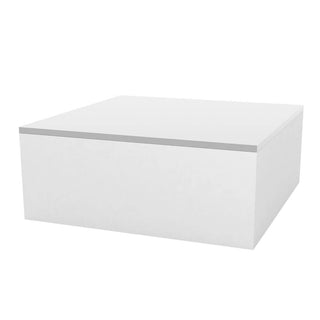 Vondom Jut Chill low table 80x80 h.32 cm by Studio Vondom Vondom White - Buy now on ShopDecor - Discover the best products by VONDOM design