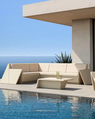 Vondom Rest sofa corner module 90° with upholstered cushions