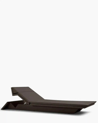 Vondom Rest sun lounger in polyethylene with upholstered cushion