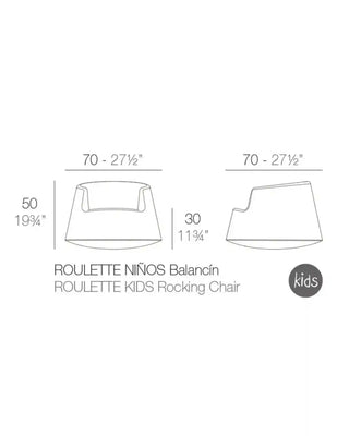 Vondom Roulette rocking chair in polyethylene
