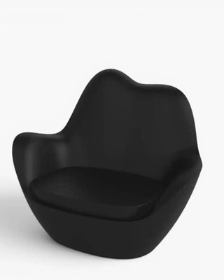 Vondom Sabinas lounge chair in polyethylene with upholstered cushion