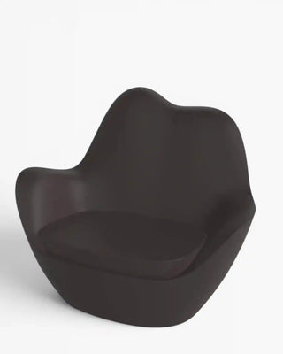 Vondom Sabinas lounge chair in polyethylene with upholstered cushion