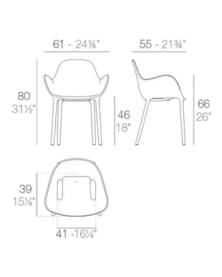 Vondom Sabinas armchair in polypropylene