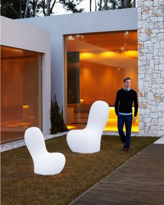 Vondom Sabinas LED floor lamp in Ice White 2101 polyethylene