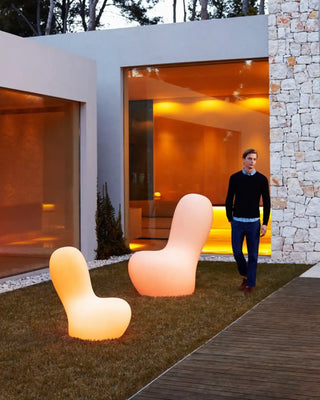 Vondom Sabinas LED floor lamp in Ice White 2101 polyethylene