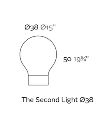 Vondom Jut - Second Light LED lamp in Ice White 2101 polyethylene
