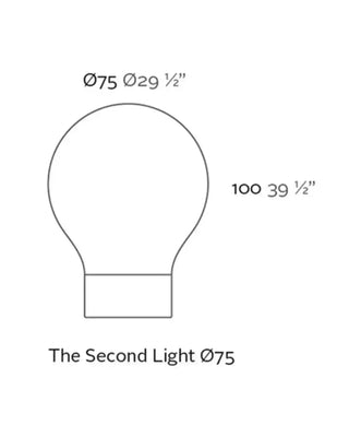 Vondom Jut - Second Light LED lamp in Ice White 2101 polyethylene