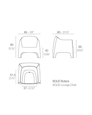 Vondom Solid lounge chair in polypropylene