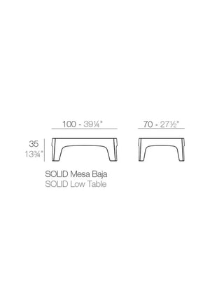 Vondom Solid coffee table in polypropylene