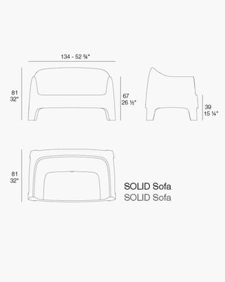 Vondom Solid sofa in polypropylene