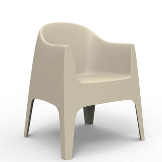 Vondom Solid small armchair by Stefano Giovannoni Vondom Ecru - Buy now on ShopDecor - Discover the best products by VONDOM design