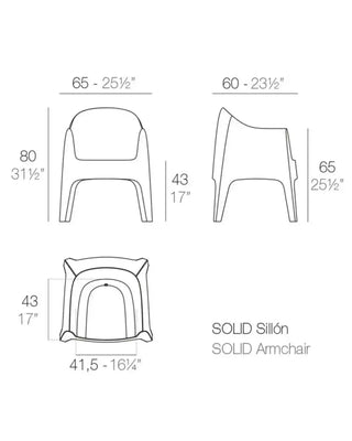 Vondom Solid armchair in polypropylene