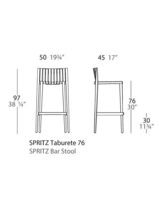 Vondom Spritz stool in polypropylene