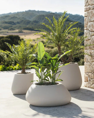 Vondom Stone Planter vase in polyethylene