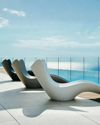 Vondom Surf sun lounger in polyethylene