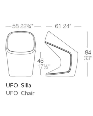 Vondom Ufo chair in polyethylene