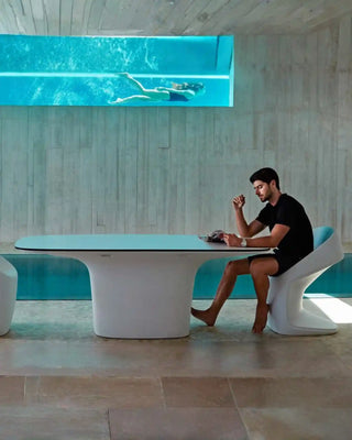 Vondom Ufo dining table in polyethylene with HPL Top