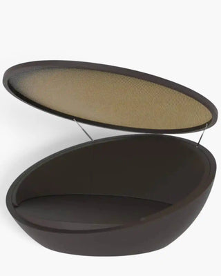 Vondom Ulm daybed with sunroof in polyethylene with upholstered cushions