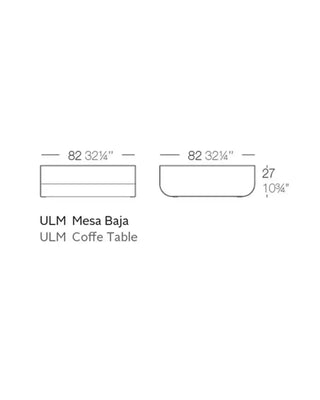 Vondom Ulm low coffee table in polyethylene
