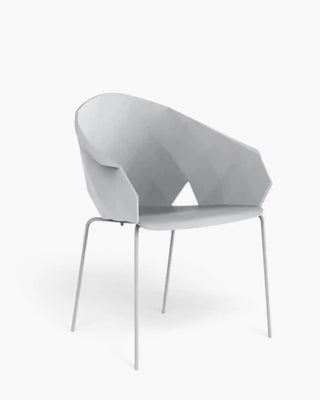 Vondom Vases armchair with polyethylene shell and powder-coated metal legs