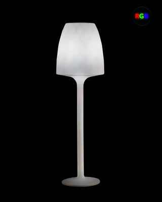 Vondom Vases LED floor lamp in Ice White 2101 polyethylene