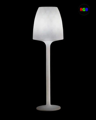 Vondom Vases LED floor lamp in Ice White 2101 polyethylene