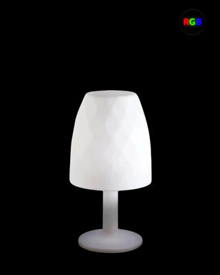 Vondom Vases LED floor lamp in Ice White 2101 polyethylene