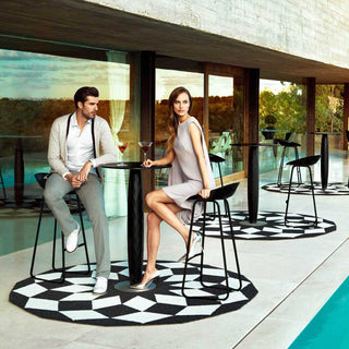 Vondom Vases table with stainless steel base and square top HPL 60x60 cm - Buy now on ShopDecor - Discover the best products by VONDOM design