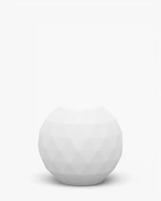 Vondom Vases LED sphere floor lamp in Ice White 2101 polyethylene
