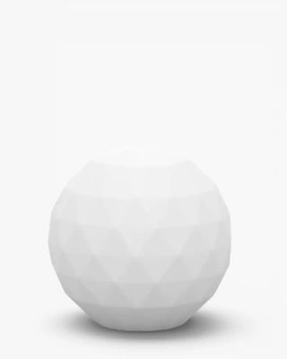 Vondom Vases LED sphere floor lamp in Ice White 2101 polyethylene