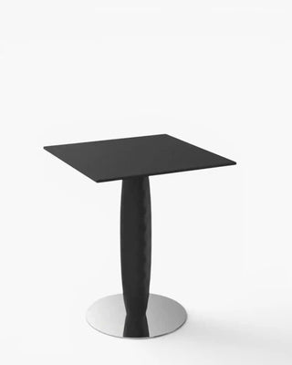 Vondom Vases table with stainless steel base and square top HPL