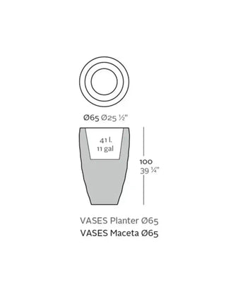 Vondom Vases Planter vase in polyethylene