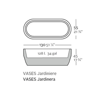 Vondom Vases vase 130x55 cm by JM Ferrero - Buy now on ShopDecor - Discover the best products by VONDOM design