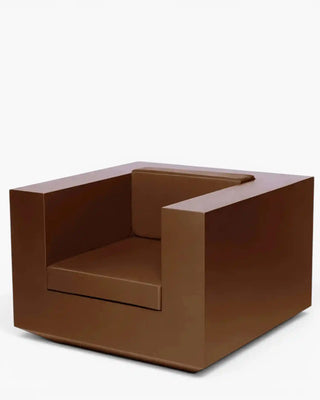 Vondom Vela lounge chair in polyethylene with upholstered cushions