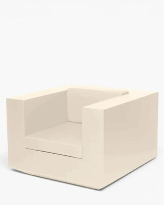 Vondom Vela lounge chair in polyethylene with upholstered cushions