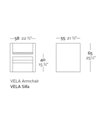 Vondom Vela armchair in polyethylene