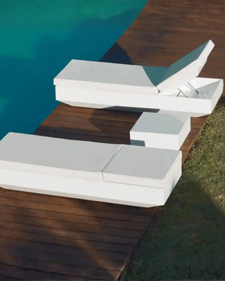 Vondom Vela low square coffee table in polyethylene