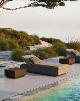 Vondom Vela low square coffee table in polyethylene