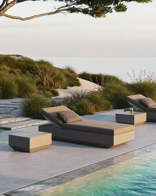 Vondom Vela low square coffee table in polyethylene