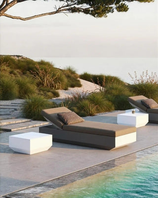 Vondom Vela low square coffee table in polyethylene