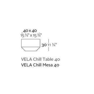 Vondom Vela Chill low table 40 cm white by Ramón Esteve - Buy now on ShopDecor - Discover the best products by VONDOM design