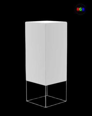 Vondom Vela High LED floor lamp in Ice White 2101 polyethylene