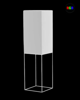 Vondom Vela High LED floor lamp in Ice White 2101 polyethylene