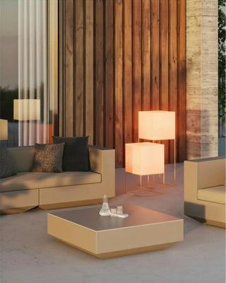 Vondom Vela LED floor lamp in Ice White 2101 polyethylene
